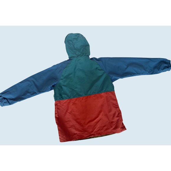 LL BEAN Women's Mountain Classic Colorblock Anorak Jacket Sz M - Picture 6 of 8